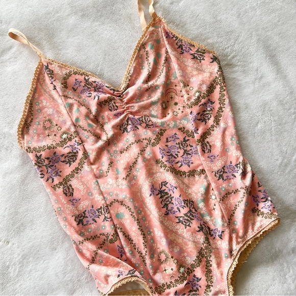 Spell & The Gypsy Collective City Lights Bodysuit in Peach - Picture 8 of 15